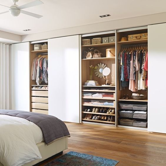 Wardrobe in bedroom