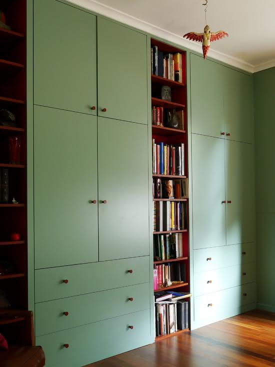 Hinged closet doors