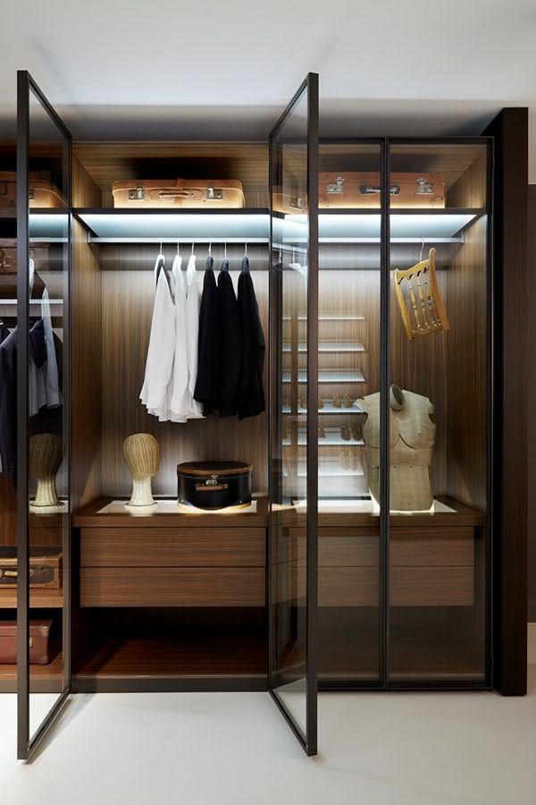 Glass wardrobe doors