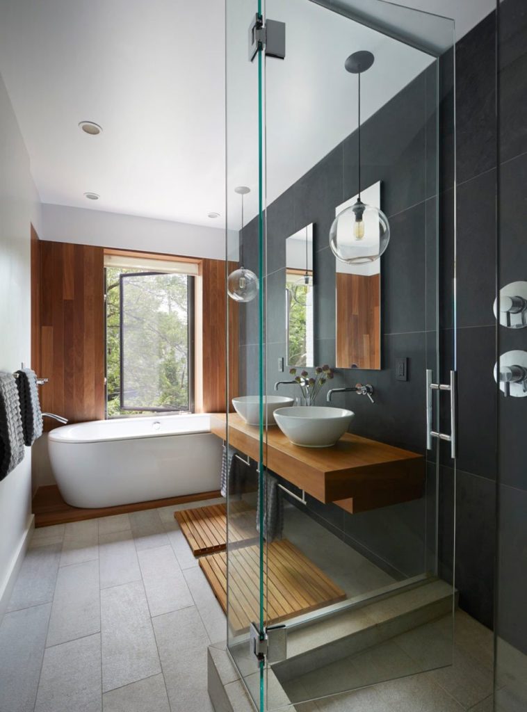 Corner shower glass sliding doors