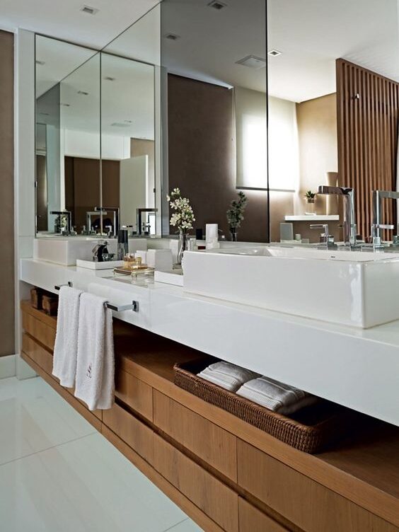 Bathroom Countertop Materials: engineered stones - nanoglass