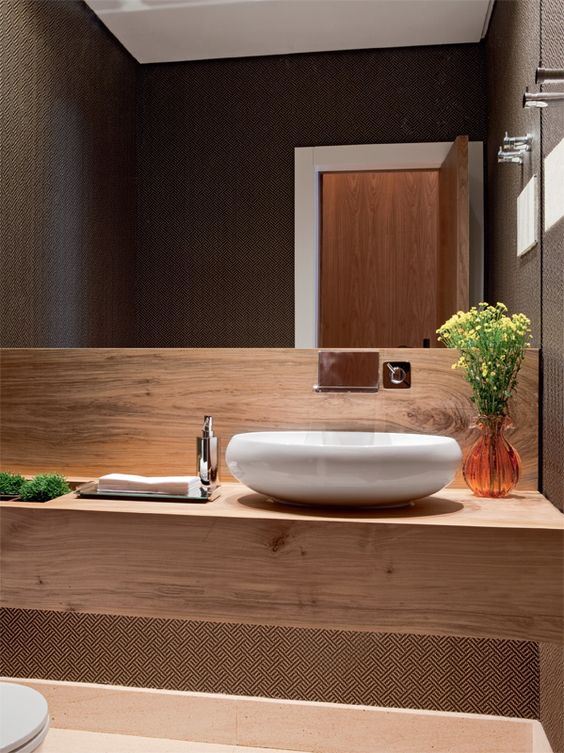 Bathroom Countertop Materials: Wood