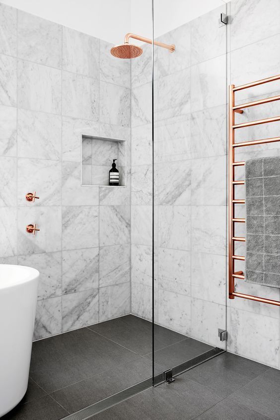 How to install towel holders in the bathroom - bath towel - next to the shower