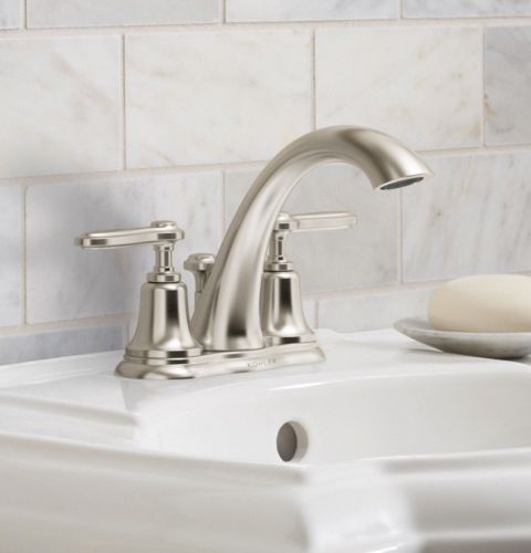 Bathroom faucet installation types - centerset