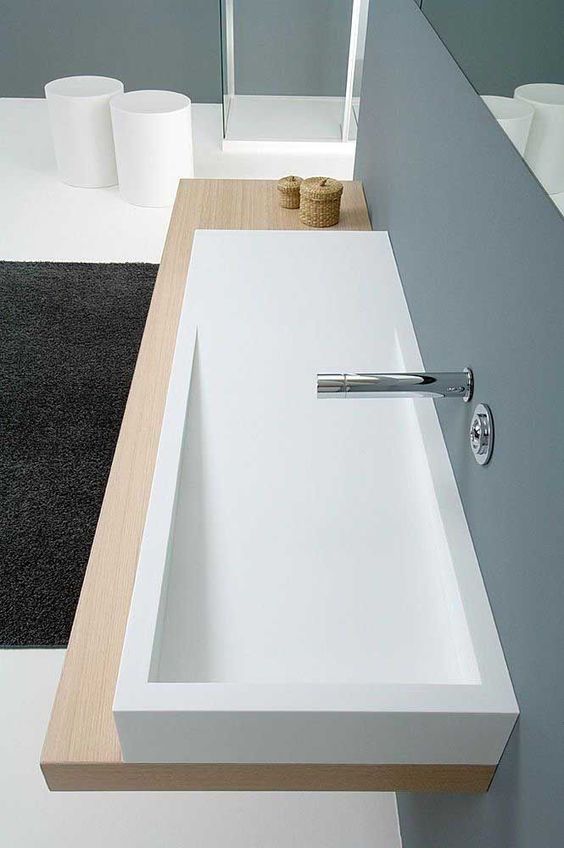 Bathroom Countertop Materials: engineered stones - corian