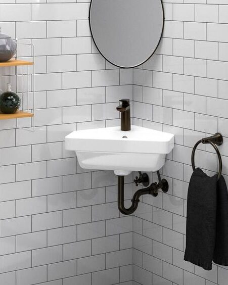 corner bathroom sink