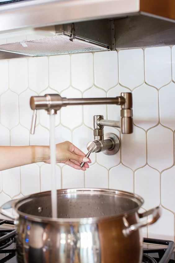Pot filler kitchen faucet