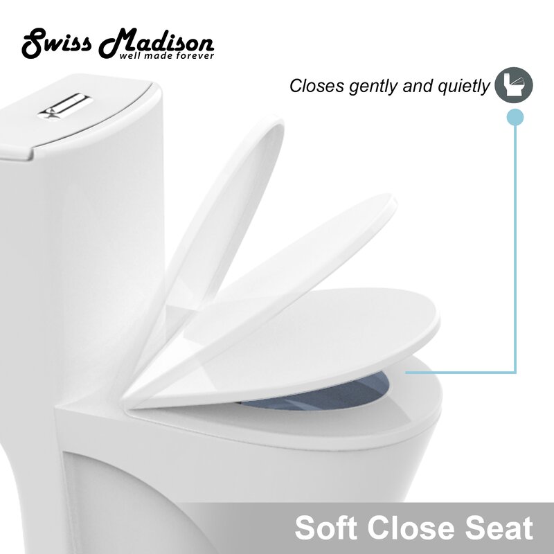 toilet with included soft close seat