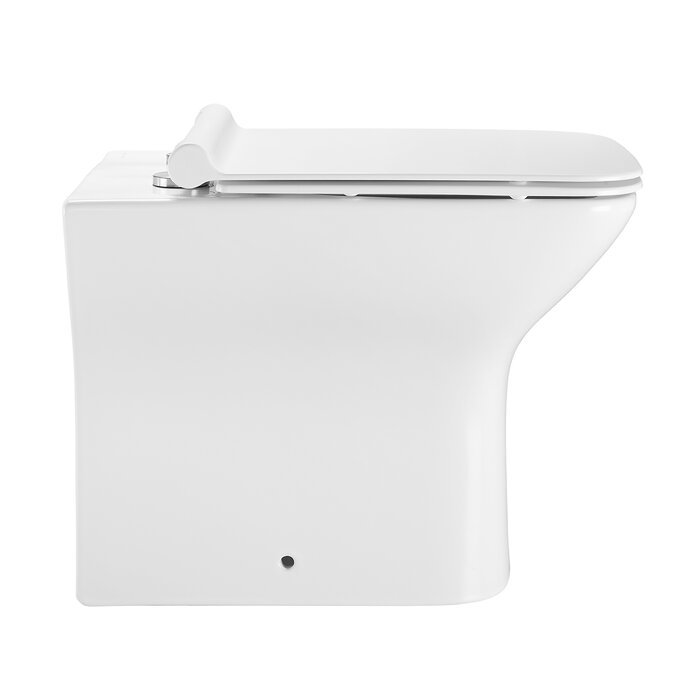 toilet with in-wall tank