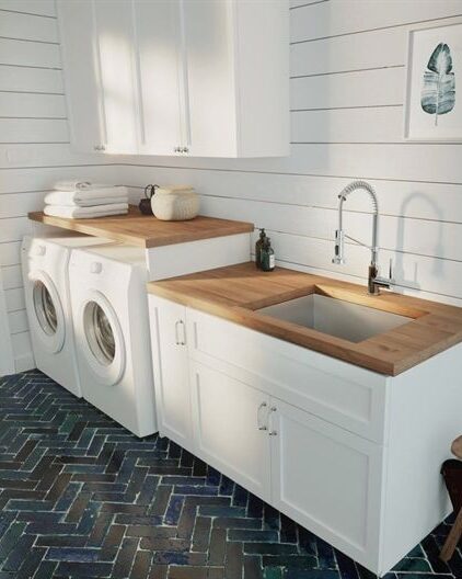 laundry countertop with undermount sink pros and cons