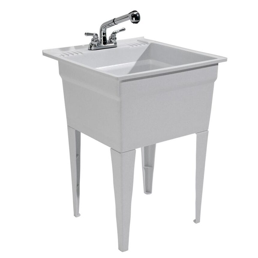 Polypropylene, fiberglass, acrylic or plastic laundry sink pros and cons