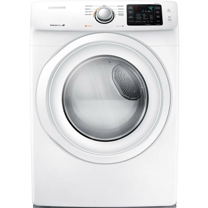 Separate washer and dryer: Samsung drying machine.