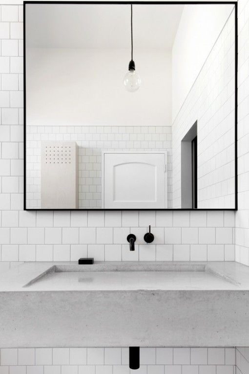 Bathroom mirror shape - square