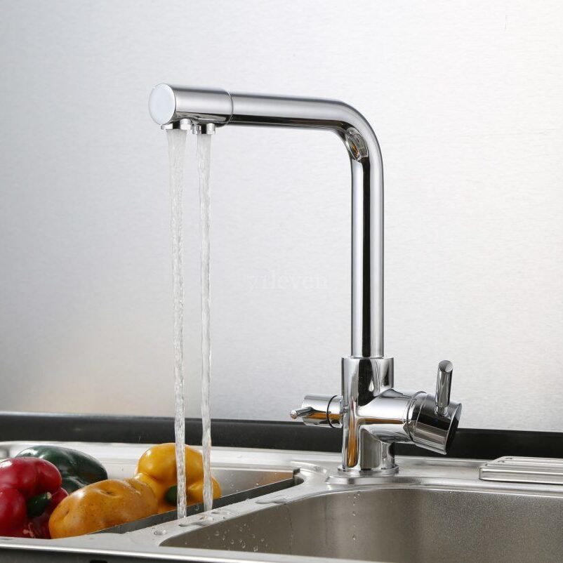 built in water filter for kitchen faucets